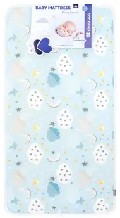 Saltea Kikka Boo - Fantasia, 60 x 120 x 7 cm, Clouds Blue