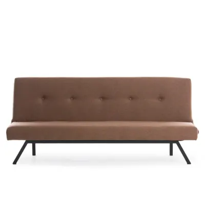 Canapea extensibila ZOLA, 3 locuri, maro, 180x64x78 cm