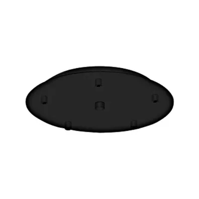 Canopy 5-fold, surface mounted black