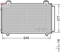 Condensator climatizare (cu uscator) potrivit TOYOTA COROLLA, COROLLA VERSO 1.4-2.0D 08.01-03.08