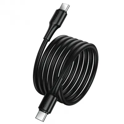 Cablu Date si Incarcare USB-C - USB-C HOCO X120, 60W, 1m, Negru