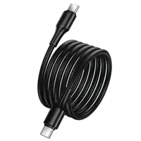Cablu Date si Incarcare USB-C - USB-C HOCO X120, 60W, 1m, Negru