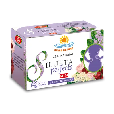 Ceai Silueta perfecta - controlul greutatii, 20 plicuri, Fares