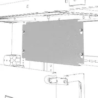 Back-Mounting Plate For Non-Modular Devices - Qdx - 600x200mm