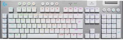 Tastatură mecanică Logitech - G915 X Lightspeed Low-Profile, fără fir , Tactile, RGB, alb