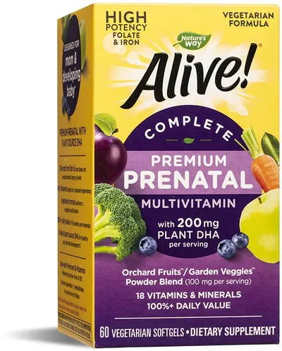 Alive Complete Premium Prenatal, 60 capsule, Nature's Way