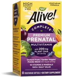 Alive Complete Premium Prenatal, 60 capsule, Nature's Way