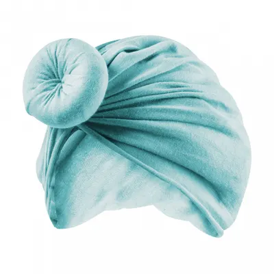 Turban pentru Fetite cu Coc - Verde