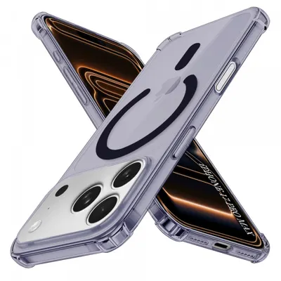 Husa MagSafe pentru Apple iPhone 17 Pro Max, Techsuit, Shockproof, Fumurie