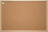 Placă de plută cu ramă din lemn 2x3 - 90 x 120 cm