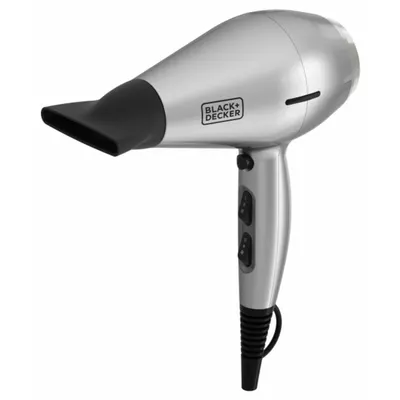 Uscător de păr, Black+Decker, BXHDA2400E, gri 2400W