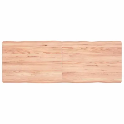 vidaXL Blat masă, 140x50x(2-6) cm, maro, lemn tratat contur organic