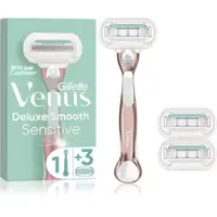 Gillette Venus Deluxe Smooth Sensitive Aparat de ras + rezervă lame