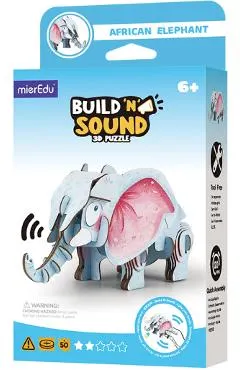 Puzzle 3D cu sunet: Elefant african