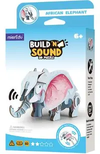 Puzzle 3D cu sunet: Elefant african