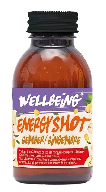 Wellbeing Shot bioenergizant cu ghimbir și mere, 75 ml, Damhert