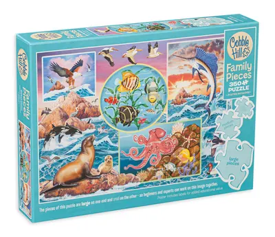 Puzzle Cobble Hill din 350 XXL de piese - Magic of the Ocean