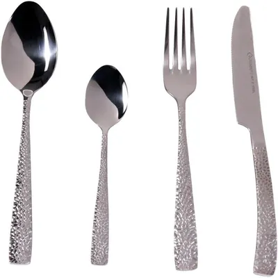 Tacamuri Argintii din Inox, 24 Piese, Grunberg