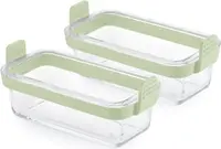 Set forme pentru friteuză cu aer cald Lekue - 2 bucăți, transparente/verzi