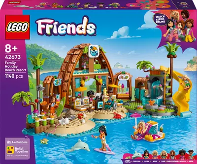 Constructor LEGO Friends - Vacanță în familie la stațiunea de pe plajă (42673)