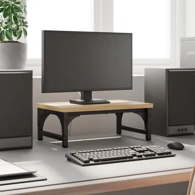 vidaXL Suport pentru monitor, stejar sonoma, 37x23x14 cm lemn compozit