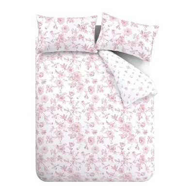 Lenjerie de pat roz pentru pat dublu cu 3 piese 200x200 cm Mirabelle – Catherine Lansfield