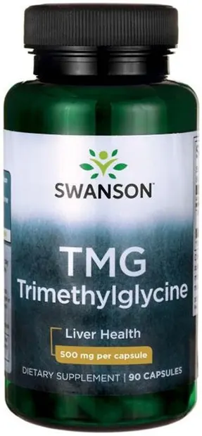 TMG Trimethylglycine, 500 mg, 90 capsule, Swanson