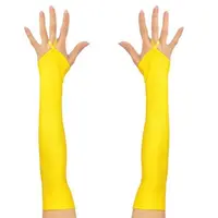 Manusi neon galben fara degete