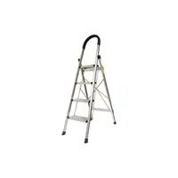 Scara aluminiu pliabila, 4 trepte antiderapante, inaltime 143cm, sarcina maxima 150Kg Crownman Cod: DISPN84