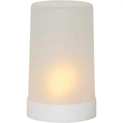 Corp de iluminat pentru exterior cu LED Star Trading Candle Flame, înălțime 14,5 cm, alb