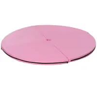 HOMCOM Saltea pentru Pole Dance Antiderapantă, Portabilă, Detașabilă și Pliabilă, pentru Casă și Sală, Ø150 x 5 cm, Roz | Aosom Romania