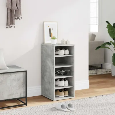 vidaXL Pantofar, gri beton, 31,5x35x70 cm, PAL