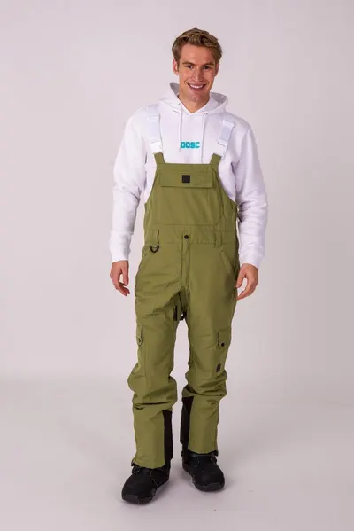 Yeh Man Ski & Snowboard Bib Pant - Khaki