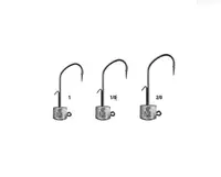 Jig Mustad Alphapoint ned jig head nr 1/0, 8 g, 15 buc / plic