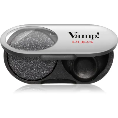 PUPA Milano Vamp! Radiant Baked Eyeshadow fard de culoare vibranta si lunga durata culoare 301 Frozen Black - METALLIC 1 g