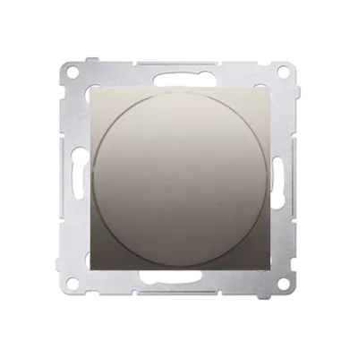 Lampa semnalizare LED ,lumina rosie , gold mat metalic