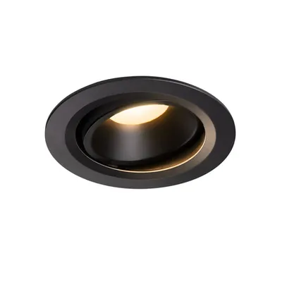 Spot incastrat, NUMINOS MOVE L Ceiling lights, black Indoor LED recessed ceiling light black/black 3000K 40° rotating and pivoting
