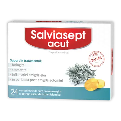 Salviasept Acut fara zahar, Zdrovit | 24 comprimate