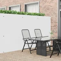 vidaXL Gard de grădină cu două fețe, alb, 1,8x3 m, PVC