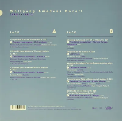 Les Chefs D'Oeuvres De Wolfgang Amadeus Mozart