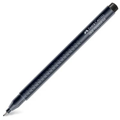 Liner Faber-Castell Grip - negru, 0.4 mm