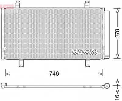 Radiator AC condensator cu uscator potrivit TOYOTA CAMRY 2.5 3.5 09.11