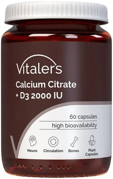 Vitaler's Calciu + Vitamina D3, 60 capsule