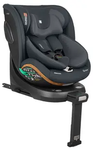 Scaun auto KikkaBoo - i-Twist, 360°, cu IsoFix, i-Size, 40-150 cm, Gri 2026