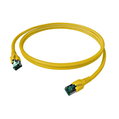 Patchcablu Cat.6a/10GB ecranat RJ45,LS0H,galben 7,5m