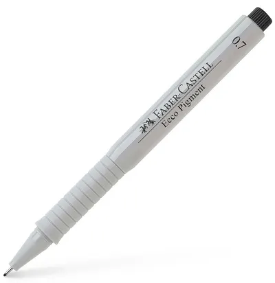 Liner Faber-Castell Ecco-Pigment - 0.7 mm, negru