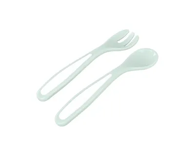 Castron multifunctional cu ventuza si tacamuri incluse 4in1 KikkaBoo Bowl Mint