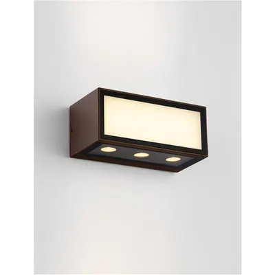 Aplica INGA Nisipiu Rust Brown Aluminiu turnat Aluminiu & Sticla clara LED 11W 220-240V 875Lm 3000K IP65