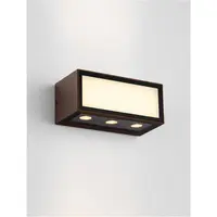 Aplica INGA Nisipiu Rust Brown Aluminiu turnat Aluminiu & Sticla clara LED 11W 220-240V 875Lm 3000K IP65