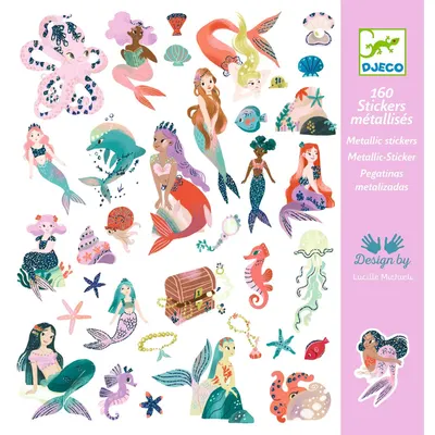 Stickere Djeco - Sirene, 160 buc